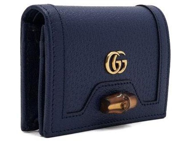 Bamboo Gucci Bambus-Leder-Geldbörse GG Logo - Ansicht 4