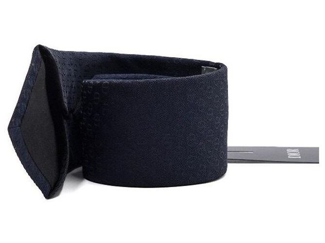 Dior CD Icon Seidenkrawatte Marineblau - Ansicht 2