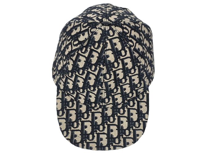 Cappello Dior Oblique Beige in Cotone - vista 2
