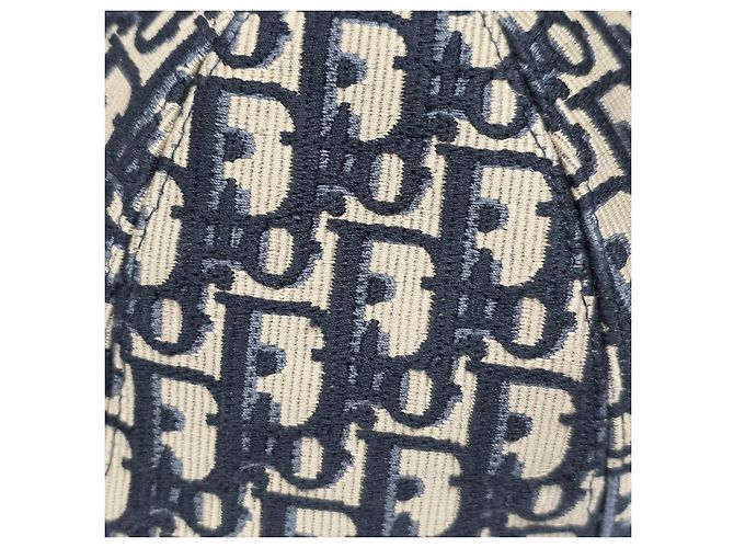 Cappello Dior Oblique Beige in Cotone - vista 4