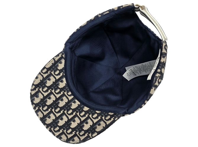 Cappello Dior Oblique Beige in Cotone - vista 5