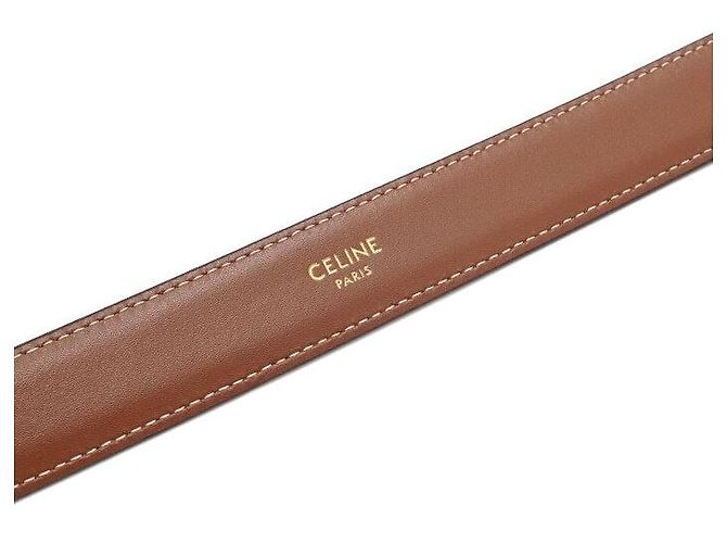 Céline Gürtel Tan aus Kalbsleder - Ansicht 7