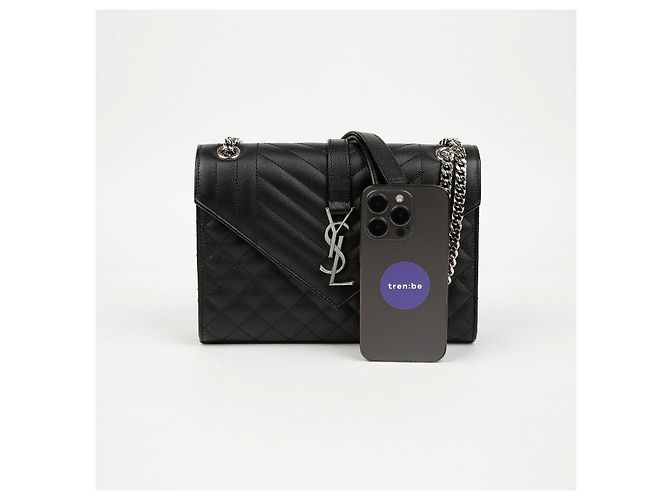 Autre Marque Sac à chaîne moyen enveloppe Monogram Noir - vue 10