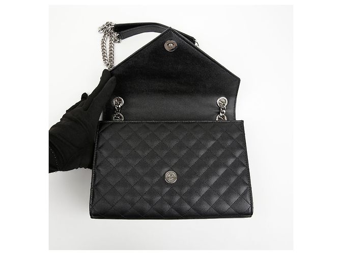 Autre Marque Sac à chaîne moyen enveloppe Monogram Noir - vue 7