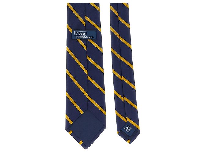 Cravatta in seta blu Ralph Lauren - vista 2
