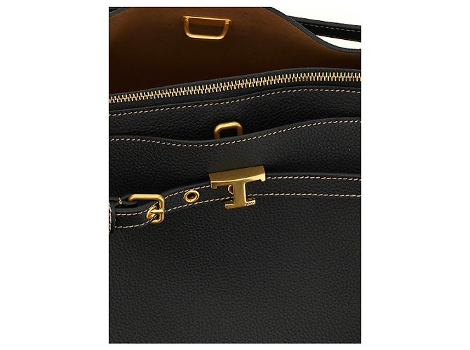 Tod's Borsa in pelle di vitello nera - vista 4