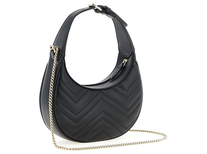 Gucci Borsa a tracolla in vitello nero - vista 2