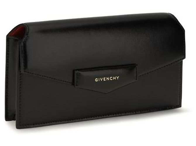 Givenchy Clutch Bos Taurus in pelle di vitello nera - vista 2