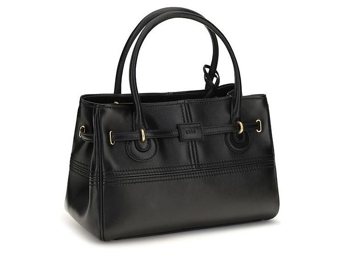 Chloé Borsa in pelle di bufalo nera - vista 3