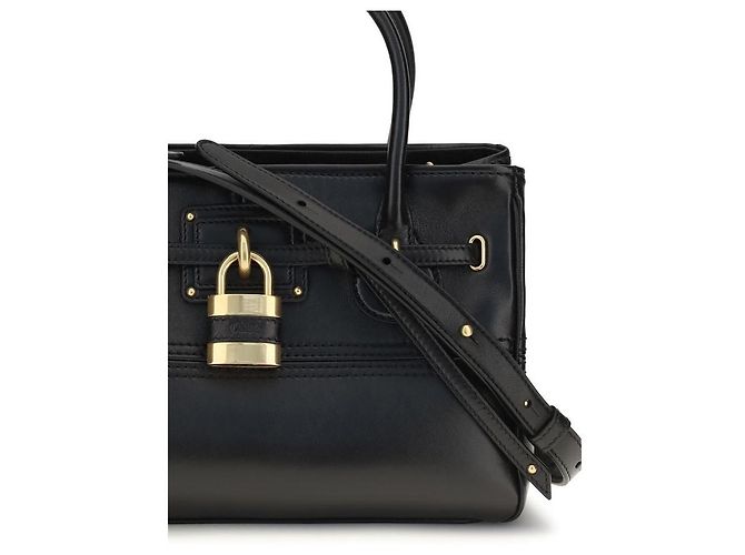 Chloé Borsa in pelle di bufalo nera - vista 4