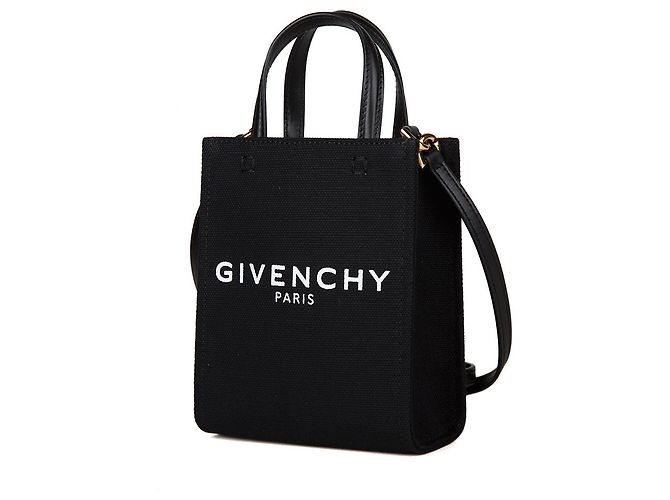 Givenchy Bolso Tote de Algodón Negro - vista 2