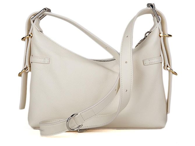Givenchy Borsa a tracolla in vitello beige - vista 3
