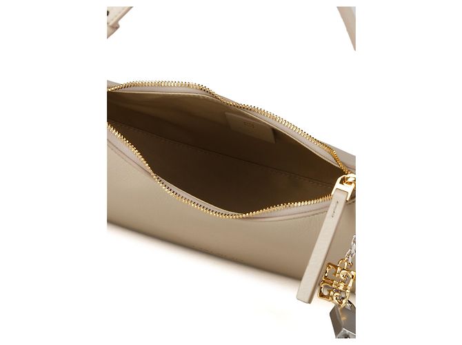 Givenchy Borsa a tracolla in vitello beige - vista 4