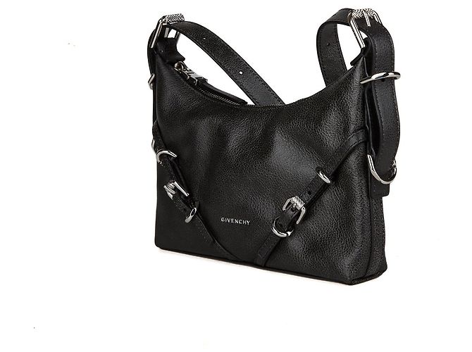 Givenchy Borsa a tracolla in pelle di vitello grigia - vista 2