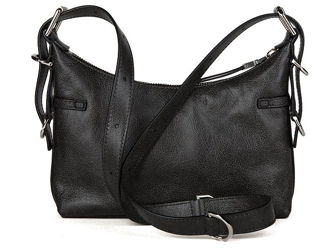 Givenchy Borsa a tracolla in pelle di vitello grigia - vista 3