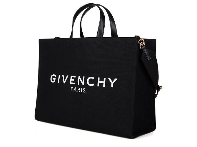 Givenchy Bolso Tote de Algodón Negro - vista 2