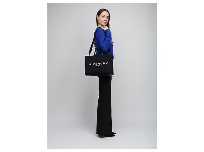 Givenchy Bolso Tote de Algodón Negro - vista 5