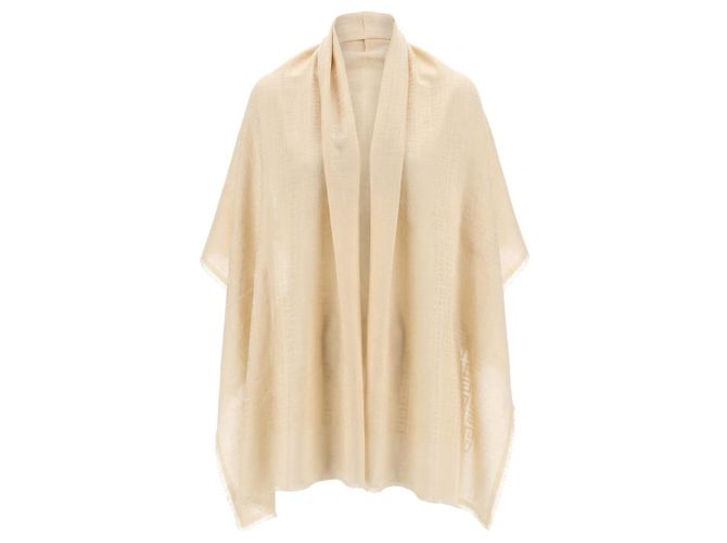 Sciarpa di seta e lana Givenchy Large Square Beige - vista 2