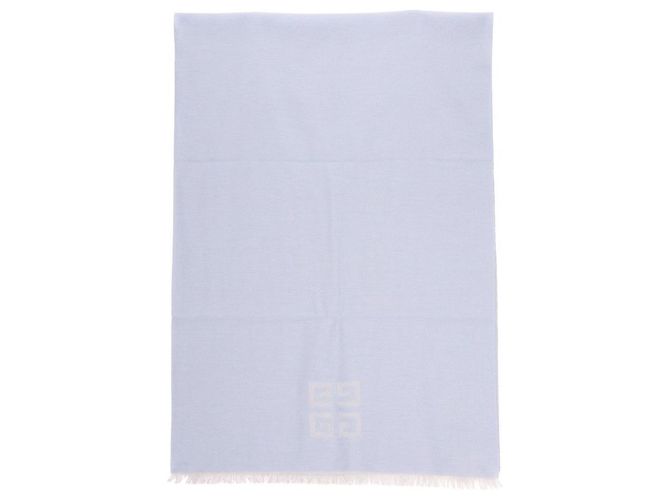 Bufanda Givenchy azul de lana y seda - vista 2
