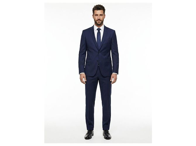 Gravata Givenchy em seda azul - vista 3