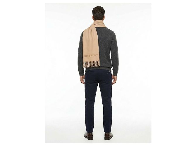 Givenchy Sciarpa in lana vergine beige - vista 4