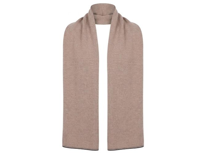 Sciarpa Givenchy in cashmere e lana beige - vista 2