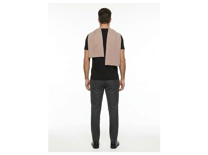 Sciarpa Givenchy in cashmere e lana beige - vista 4