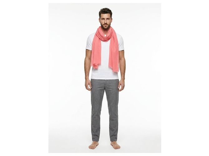 Givenchy Sciarpa in cashmere arancione - vista 3