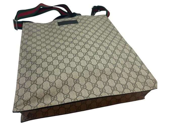 Gucci Supreme Tote Bag Beige - vista 5