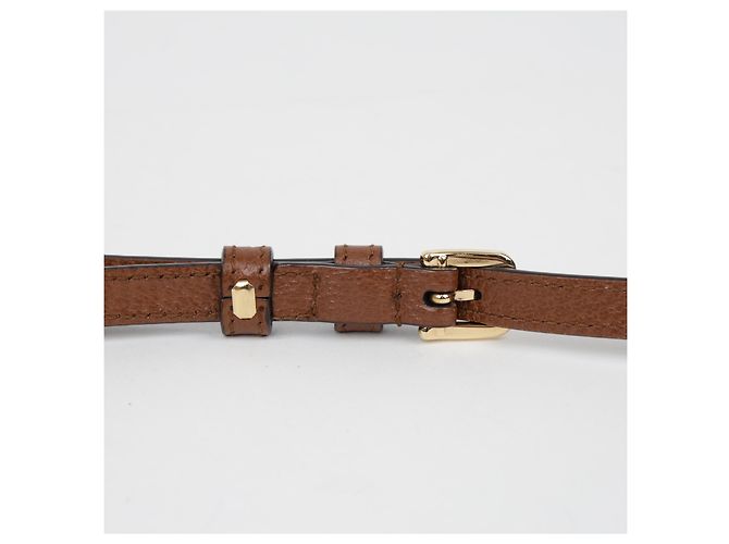 Gucci Borsa a Tracolla Mini Jumbo Horsebit Marrone - vista 11