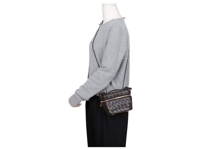 Bottega Veneta Borsa a spalla Mini Tote Vanity Intrecciato - vista 17