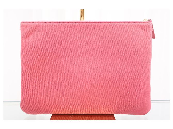 Chanel Clutch Coco Denim Gold Metal - vista 3