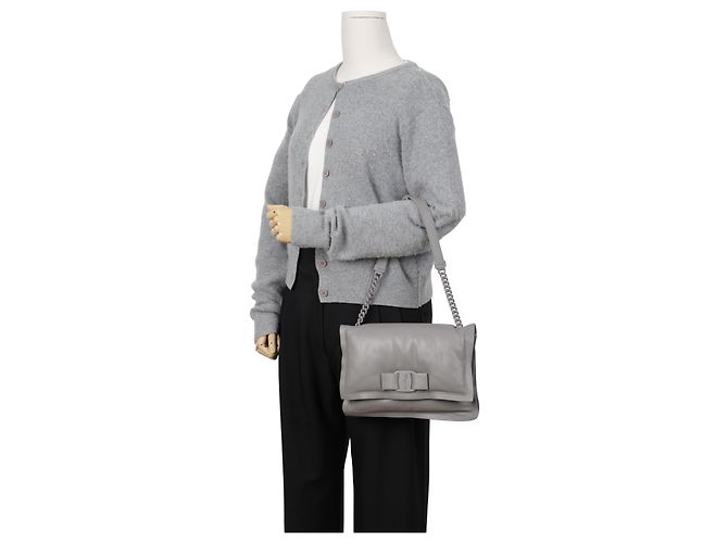 Salvatore Ferragamo Borsa a tracolla Viva Bow Small Chain - vista 15