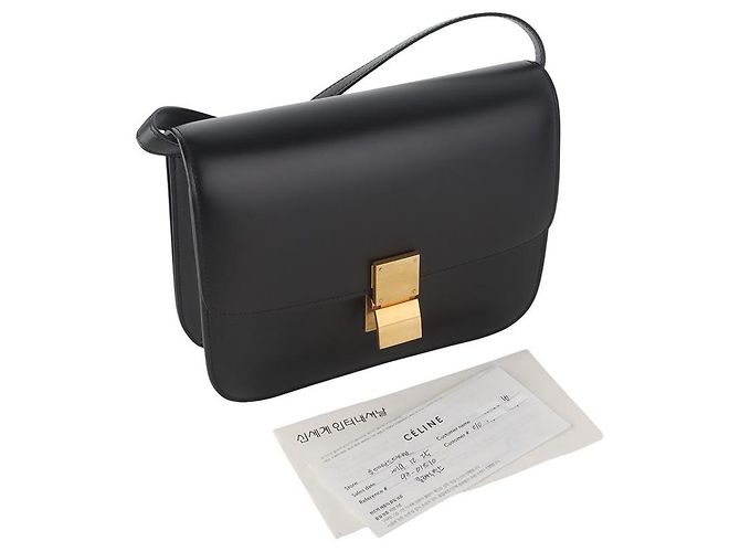 Céline Celine Borsa Classic Box Medium in pelle di vitello - vista 8