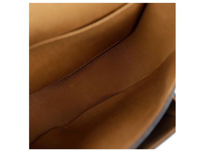 Céline Borsa Tripole Canvas Medium Polka Bag Tan - vista 14