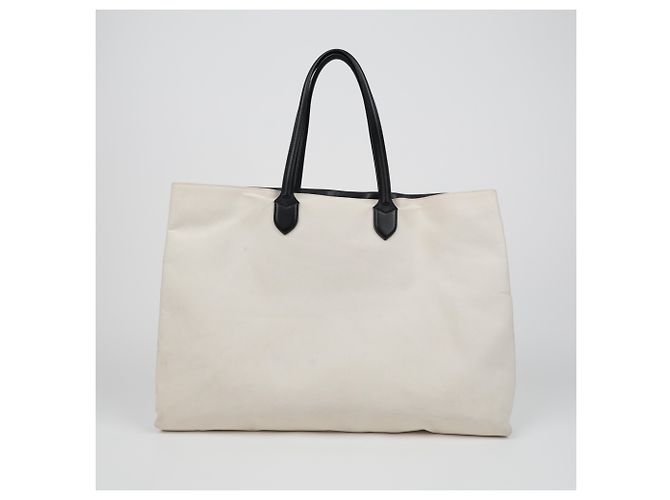 Burberry Borsa Tote Grande Logo Natural - vista 10