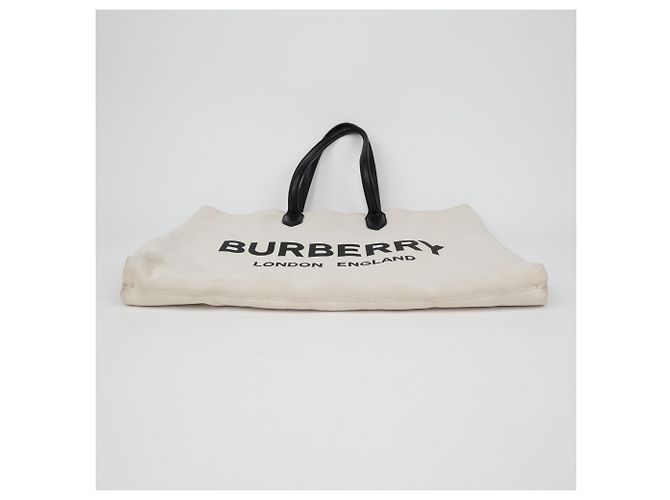 Burberry Borsa Tote Grande Logo Natural - vista 20