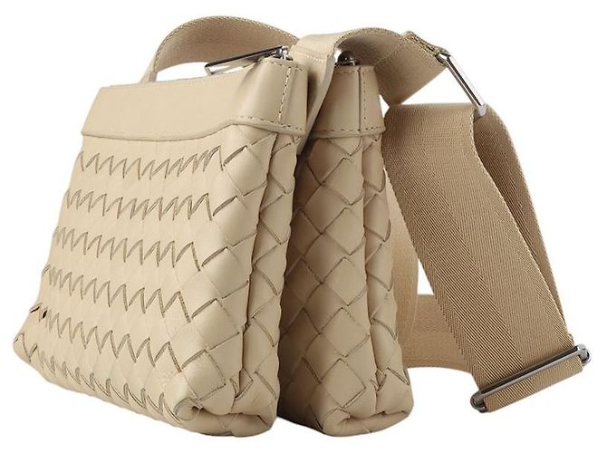 Bottega Veneta Borsa Intrecciato Travertine Duo - vista 2