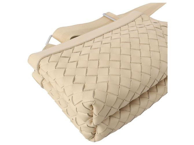 Bottega Veneta Borsa Intrecciato Travertine Duo - vista 5