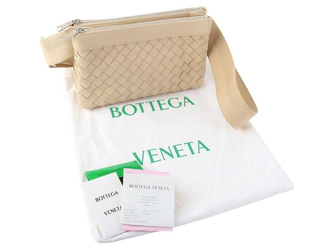 Bottega Veneta Borsa Intrecciato Travertine Duo - vista 8