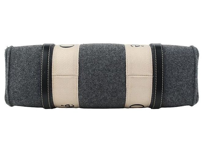 Chloé Borsa Woody Medium Cashmere Gray - vista 6