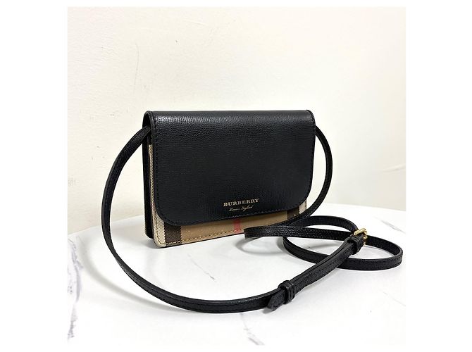 Burberry Borsa Crossbody New Hampshire Check - vista 2