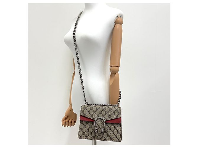 Gucci Borsa a tracolla Dionysus GG Supreme con catena - vista 2