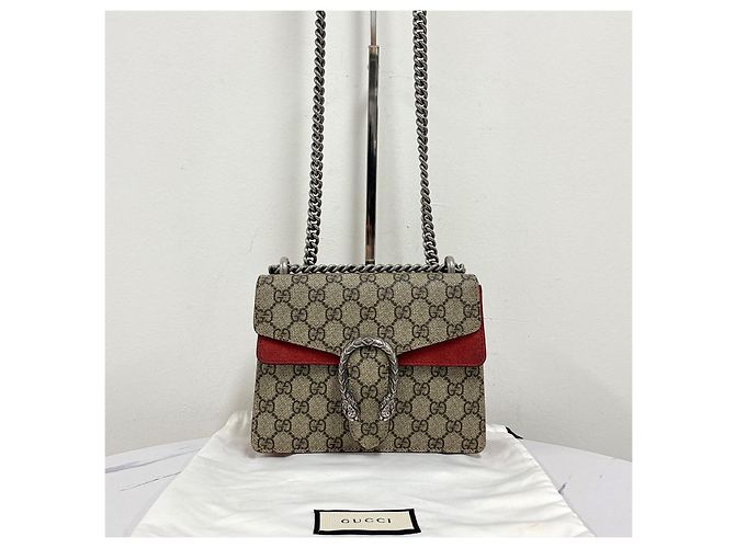 Gucci Borsa a tracolla Dionysus GG Supreme con catena - vista 5