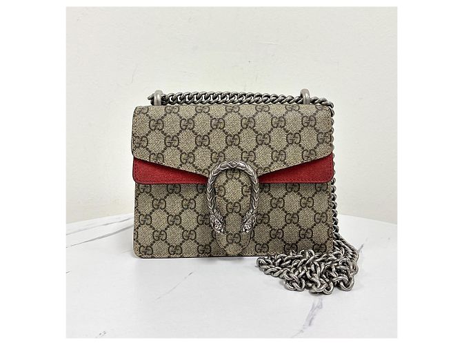 Gucci Borsa a tracolla Dionysus GG Supreme con catena - vista 6