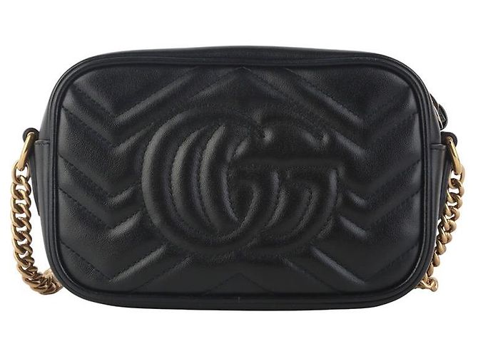 Gucci Borsa a tracolla mini GG Marmont matelassé - vista 3