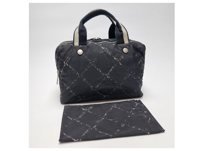 Chanel Vecchia Borsa Tote da Viaggio (Articolo Raro, Include Pochette) - vista 11
