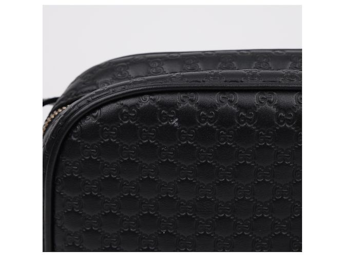 Gucci Borsa Disco Microshima GG in pelle Nera - vista 3