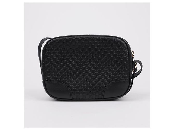 Gucci Borsa Disco Microshima GG in pelle Nera - vista 4