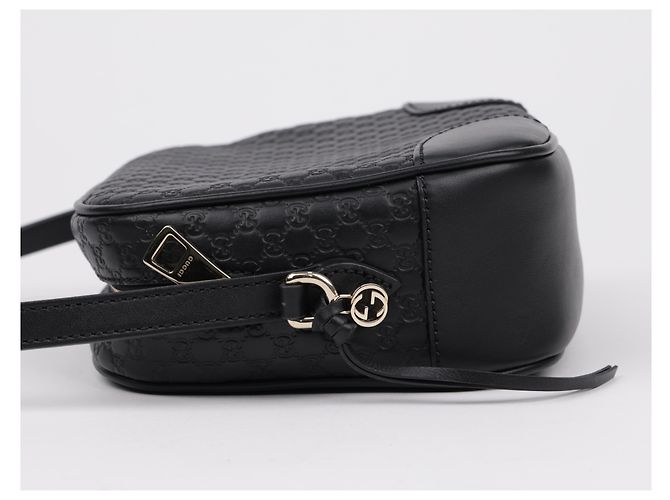 Gucci Borsa Disco Microshima GG in pelle Nera - vista 5